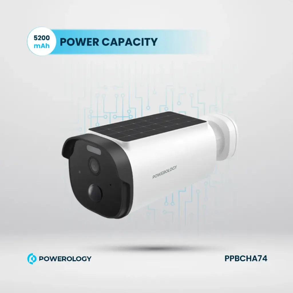 Powerology Built-in Solar Outdoor Camera