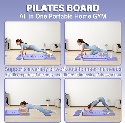 3-in-1 Foldable Pilates Reformer Fitness Board