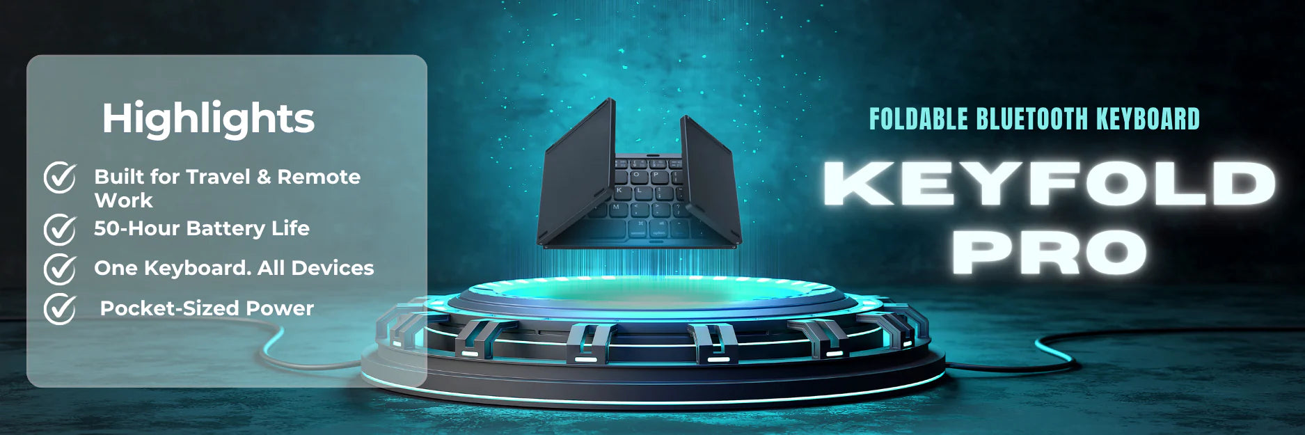 Foldable Bluetooth Keyboard