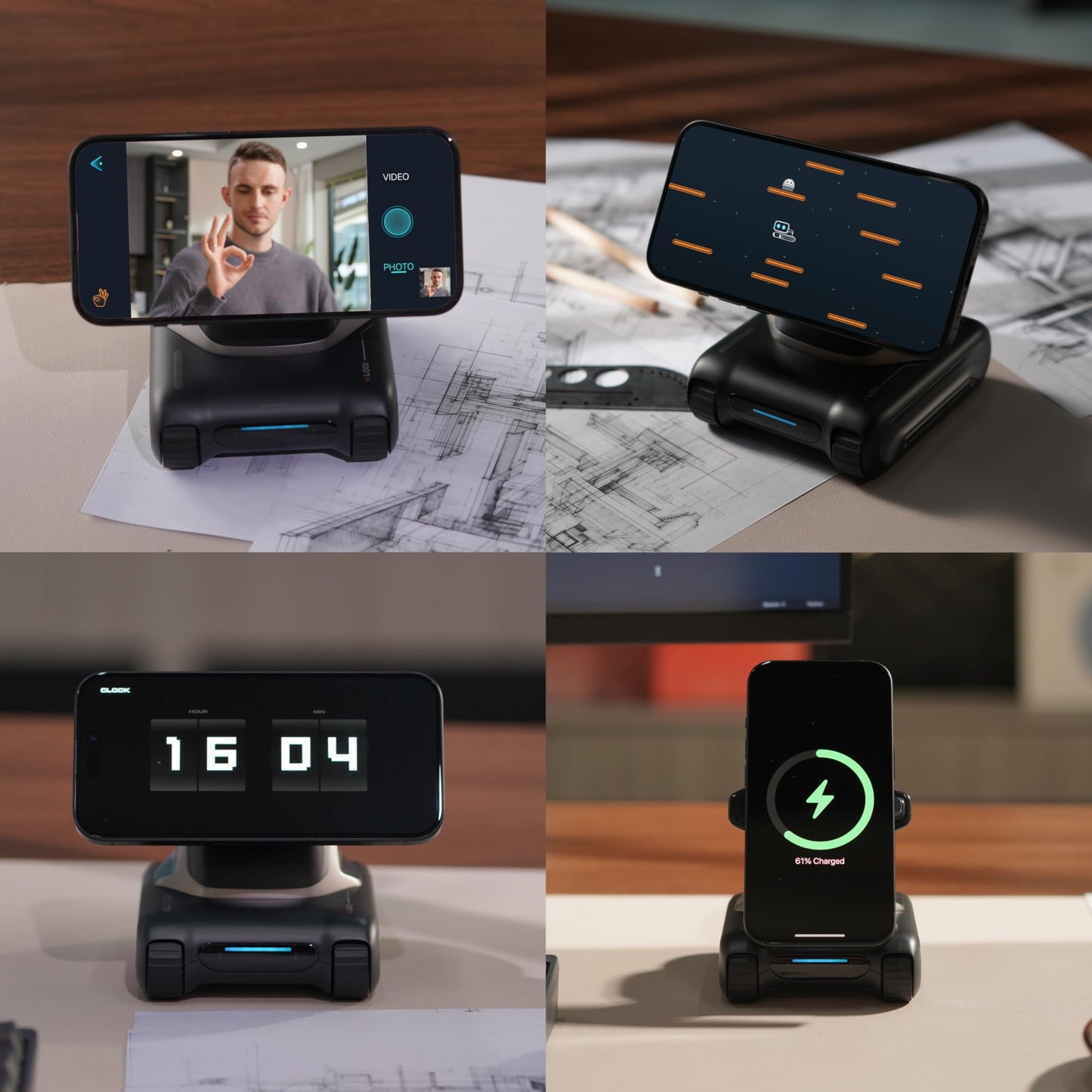 LOOI Robot – Space Black AI Desktop Companion