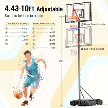 DunkMaster – Adjustable Basketball Hoop System