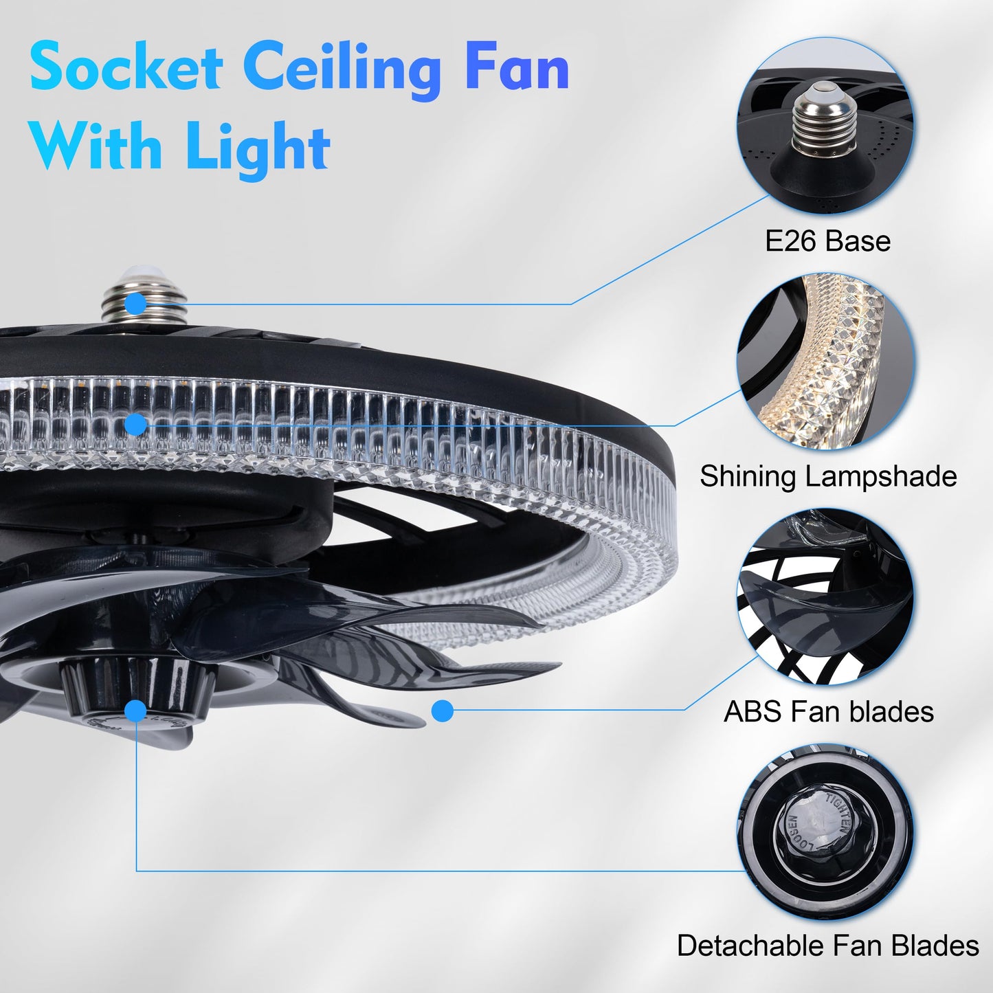 LumiFan™ Pro - Ceiling Light & Fan Combo