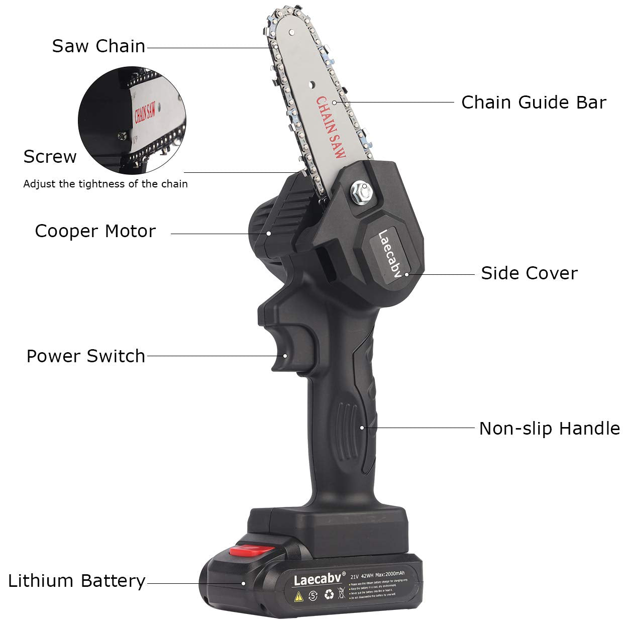 CutPro™ Mini Cordless Chainsaw