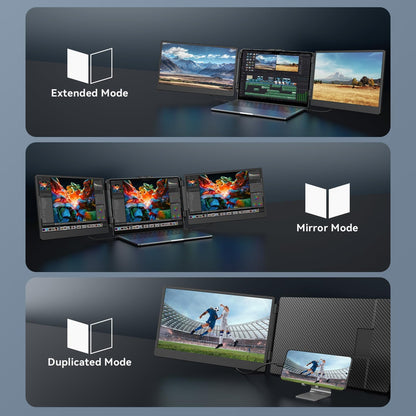 TriFoldView Pro - Portable Screen Extender