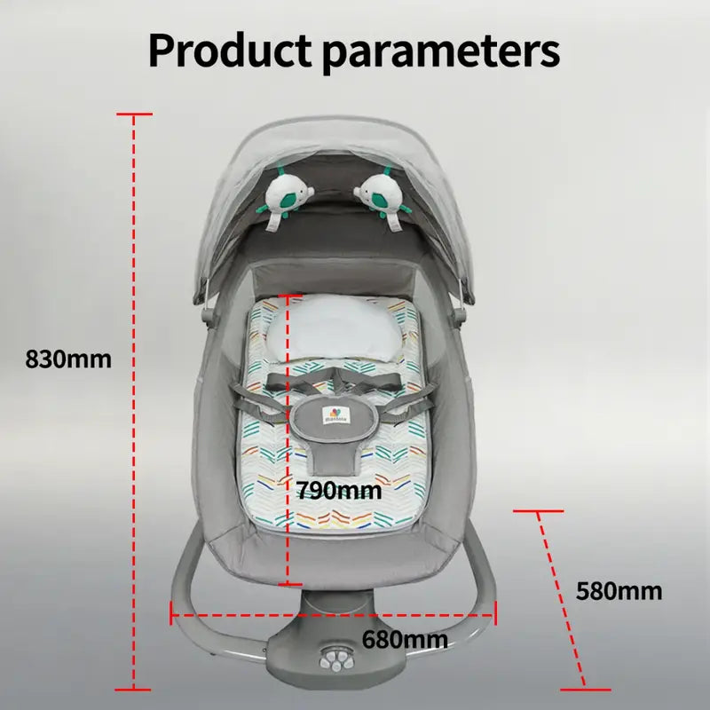 3-in-1 Deluxe Baby Bassinet – Sleep, Soothe & Grow