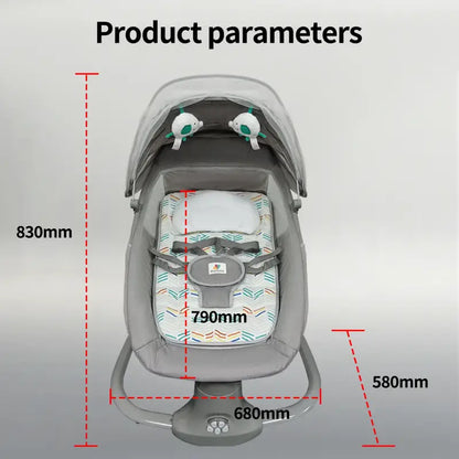 3-in-1 Deluxe Baby Bassinet – Sleep, Soothe & Grow