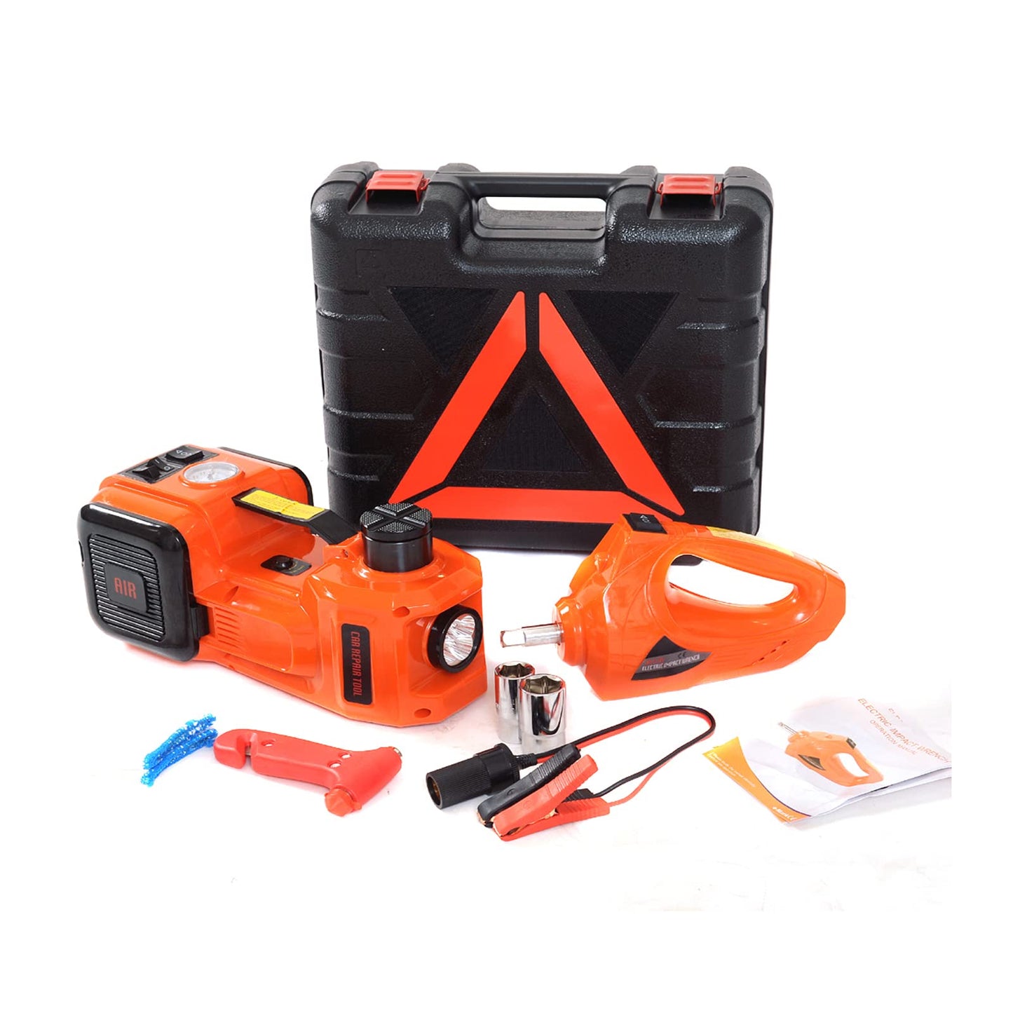 Electric Car Jack Kit 5-Ton — 12V Hydraulic Roadside Emergency Tool