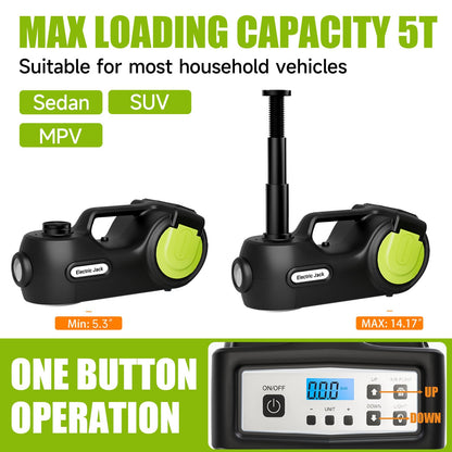 12V Electric Car Jack Kit 5 Ton Lift