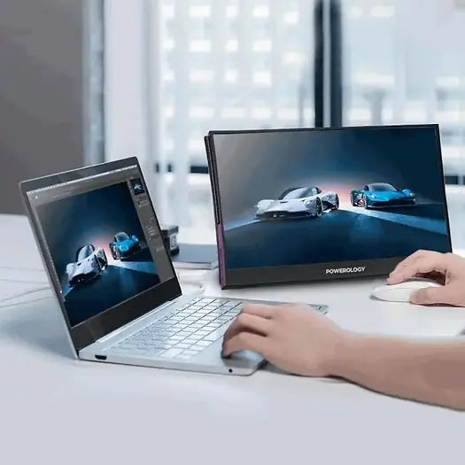 Powerology Ultra-Slim Full HD Portable Monitor 15.6"