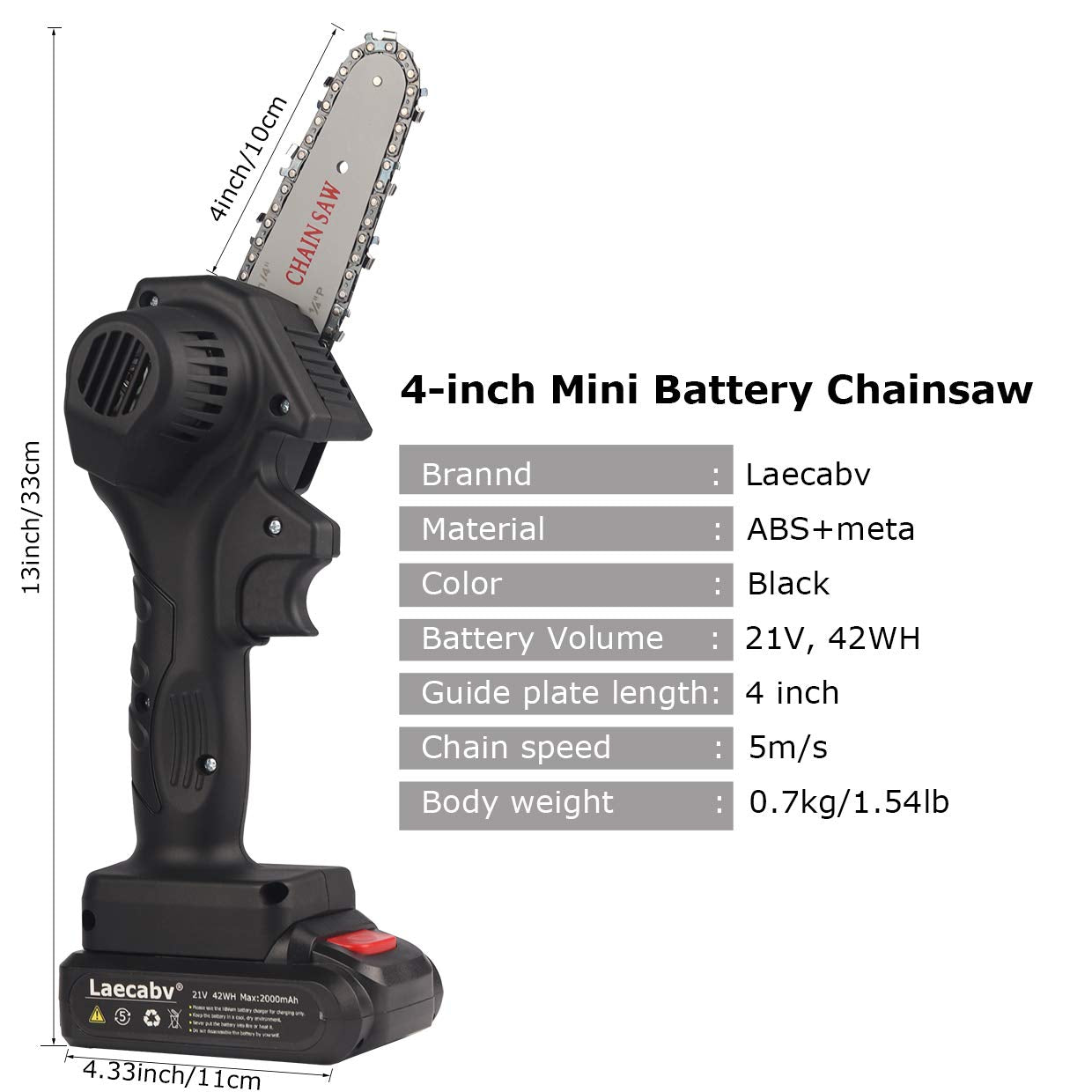 CutPro™ Mini Cordless Chainsaw