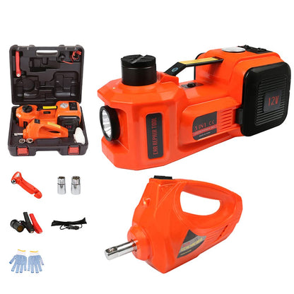Electric Car Jack Kit 5-Ton — 12V Hydraulic Roadside Emergency Tool
