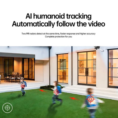 4K Triple-Lens Solar Security Light Camera