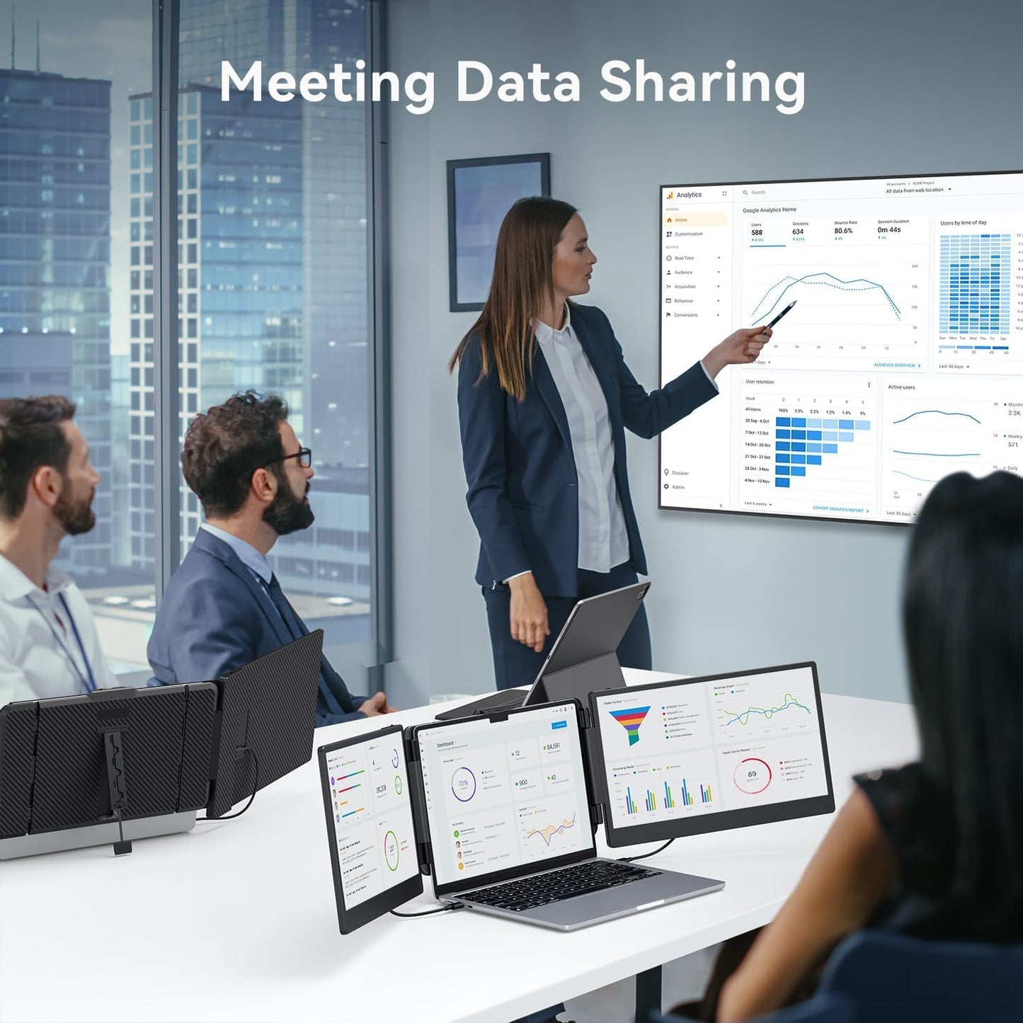 TriFoldView Pro - Portable Screen Extender