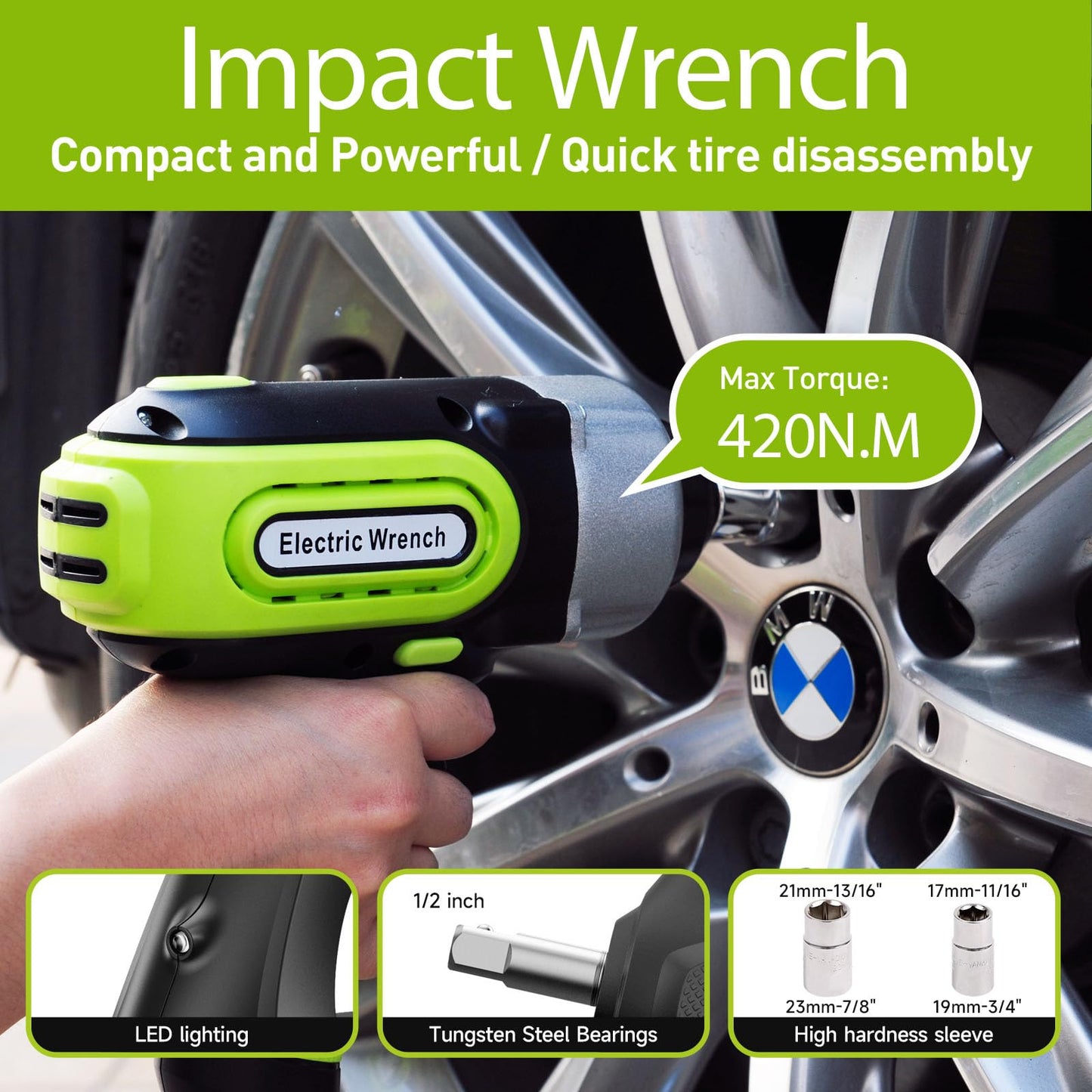 12V Electric Car Jack Kit 5 Ton Lift